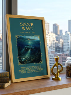 Shock Wave Minimalist Book Poster by Clive Cussler – image 3