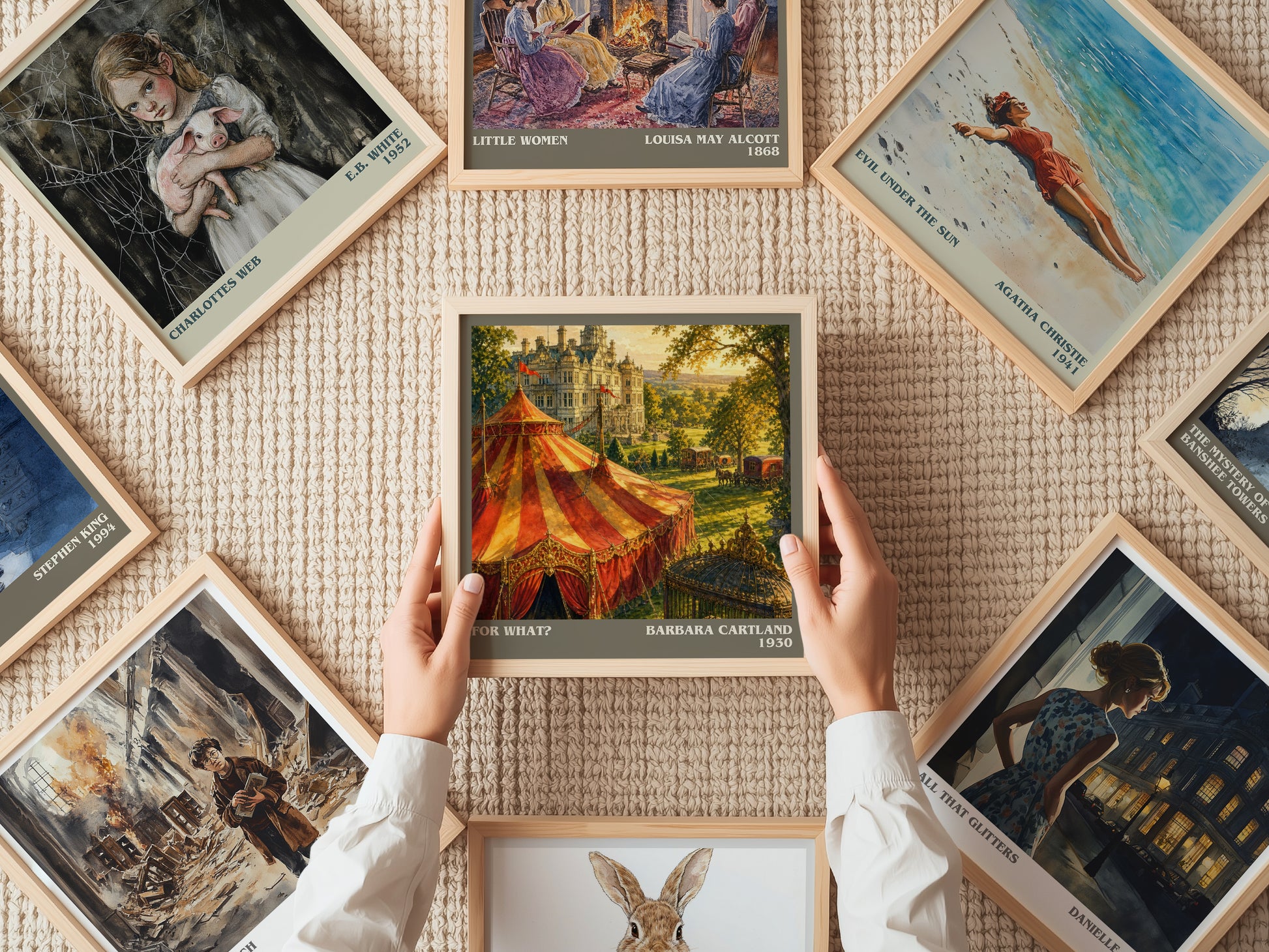 For What? literary book poster framed on wall – romance wall art