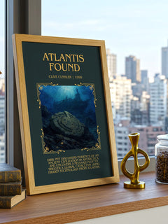 Atlantis Found Minimalist Book Poster by Clive Cussler – image 3