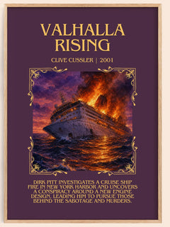 Valhalla Rising Minimalist Book Poster by Clive Cussler – image 1