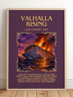 Valhalla Rising Minimalist Book Poster by Clive Cussler – image 2