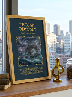 Trojan Odyssey Minimalist Book Poster by Clive Cussler – image 3