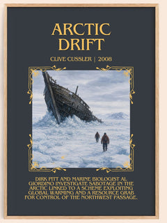Arctic Drift Minimalist Book Poster by Clive Cussler – image 1