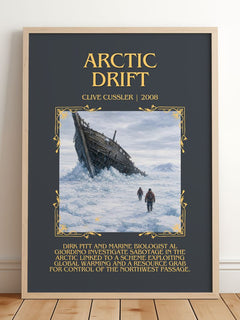Arctic Drift Minimalist Book Poster by Clive Cussler – image 2