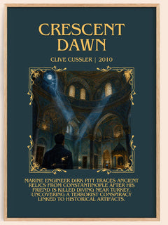 Crescent Dawn Minimalist Book Poster by Clive Cussler – image 1