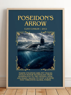 Poseidon's Arrow Minimalist Book Poster by Clive Cussler – image 2