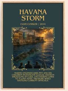 Havana Storm Minimalist Book Poster by Clive Cussler – image 1