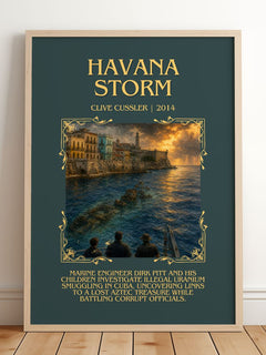 Havana Storm Minimalist Book Poster by Clive Cussler – image 2