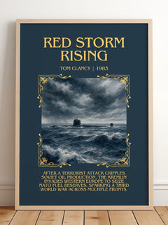 Red Storm Rising Minimalist Book Poster by Tom Clancy – image 2
