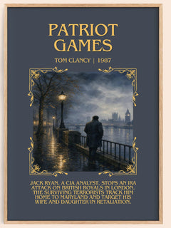 Patriot Games Minimalist Book Poster by Tom Clancy – image 1