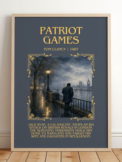 Patriot Games Minimalist Book Poster by Tom Clancy – image 2