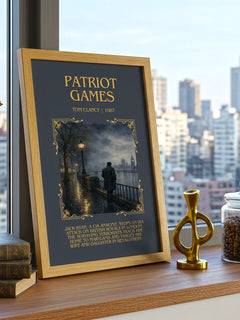 Patriot Games Minimalist Book Poster by Tom Clancy – image 3
