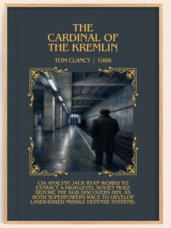 The Cardinal of the Kremlin Minimalist Book Poster by Tom Clancy – image 1