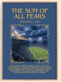 The Sum of All Fears Minimalist Book Poster by Tom Clancy – image 1