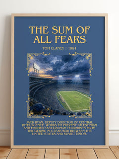 The Sum of All Fears Minimalist Book Poster by Tom Clancy – image 2