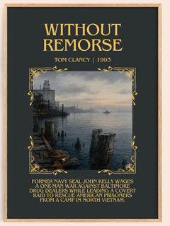Without Remorse Minimalist Book Poster by Tom Clancy – image 1