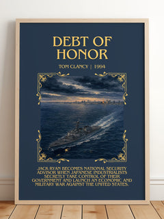 Debt of Honor Minimalist Book Poster by Tom Clancy – image 2