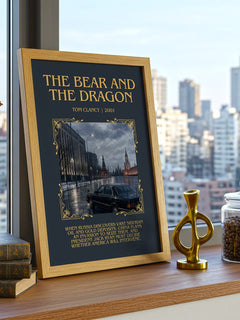 The Bear and the Dragon Minimalist Book Poster by Tom Clancy – image 3