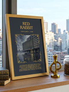 Red Rabbit Minimalist Book Poster by Tom Clancy – image 3