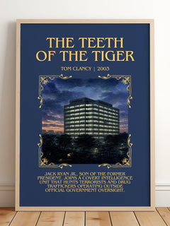 The Teeth of the Tiger Minimalist Book Poster by Tom Clancy – image 2