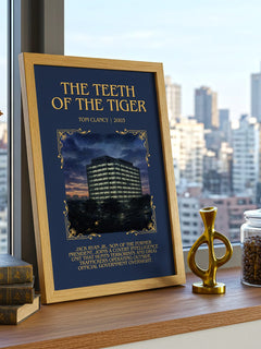 The Teeth of the Tiger Minimalist Book Poster by Tom Clancy – image 3