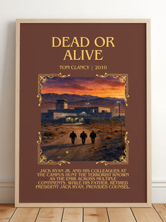 Dead or Alive Minimalist Book Poster by Tom Clancy – image 2
