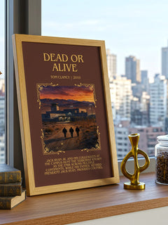 Dead or Alive Minimalist Book Poster by Tom Clancy – image 3