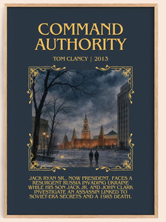 Command Authority Minimalist Book Poster by Tom Clancy – image 1