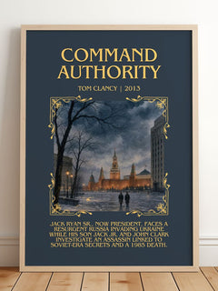 Command Authority Minimalist Book Poster by Tom Clancy – image 2