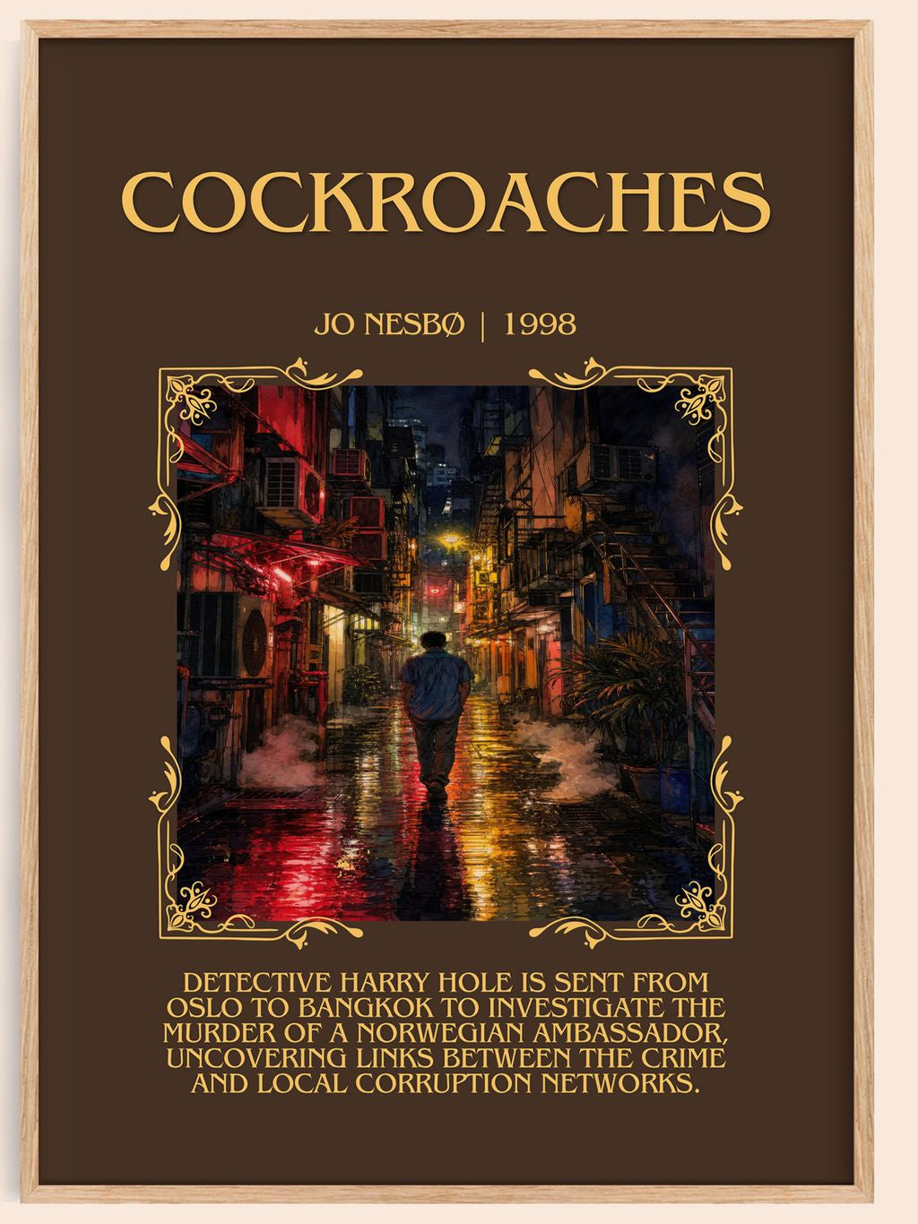 Cockroaches Minimalist Book Poster by Jo Nesbø – book poster
