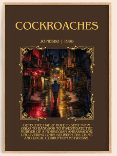 Cockroaches Minimalist Book Poster by Jo Nesbø – image 1