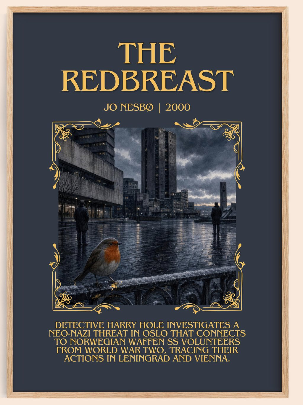 The Redbreast Minimalist Book Poster by Jo Nesbø – book poster