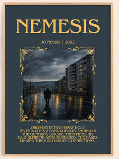 Nemesis Minimalist Book Poster by Jo Nesbø – image 1