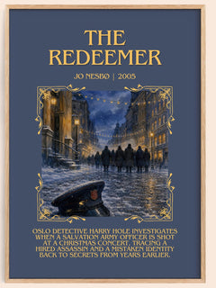 The Redeemer Minimalist Book Poster by Jo Nesbø – image 1