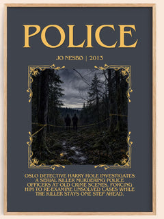 Police Minimalist Book Poster by Jo Nesbø – image 1