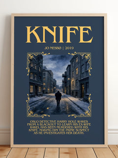 Knife Minimalist Book Poster by Jo Nesbø – image 2