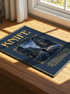 Knife Minimalist Book Poster by Jo Nesbø – image 4