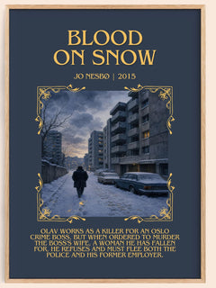 Blood on Snow Minimalist Book Poster by Jo Nesbø – image 1