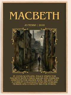 Macbeth Minimalist Book Poster by Jo Nesbø – image 1