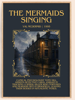 The Mermaids Singing Minimalist Book Poster by Val McDermid – image 1