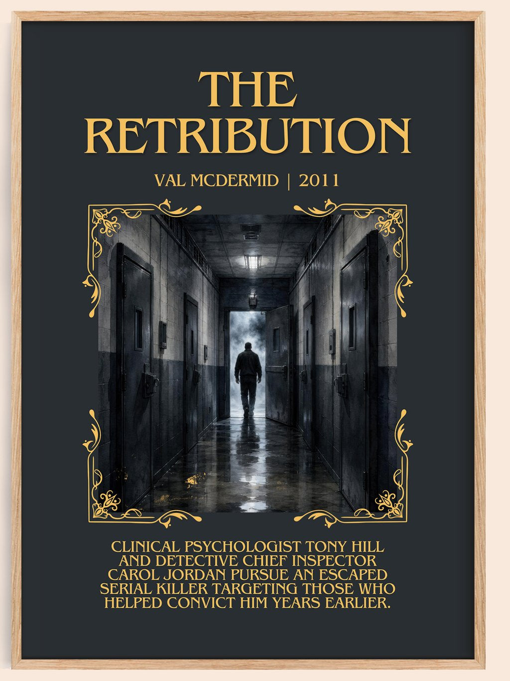 The Retribution Minimalist Book Poster by Val McDermid – book poster