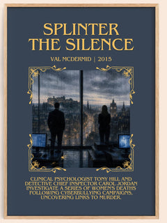 Splinter the Silence Minimalist Book Poster by Val McDermid – image 1