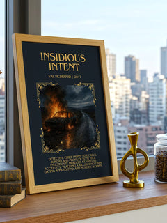 Insidious Intent Minimalist Book Poster by Val McDermid – image 3