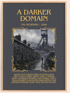 A Darker Domain Minimalist Book Poster by Val McDermid – image 1