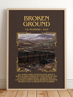 Broken Ground Minimalist Book Poster by Val McDermid – image 2