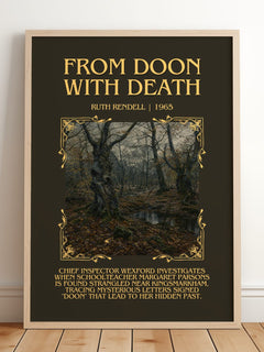 From Doon with Death Minimalist Book Poster by Ruth Rendell – image 2