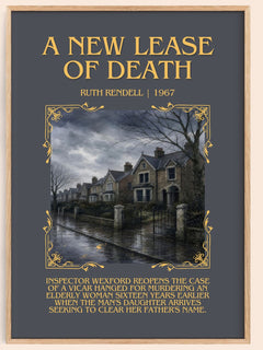 A New Lease of Death Minimalist Book Poster by Ruth Rendell – image 1