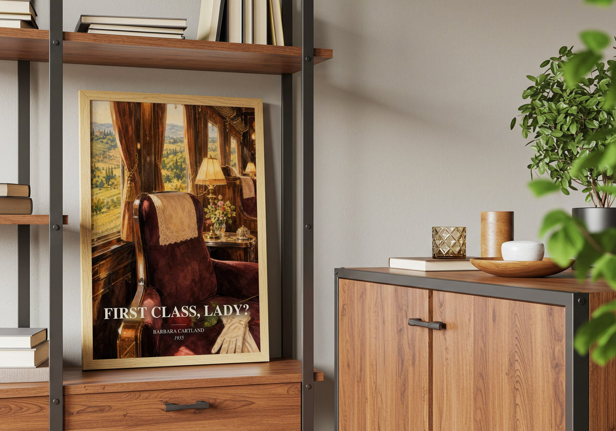 First Class, Lady? book watercolour illustration paper finish options – matte satin gloss