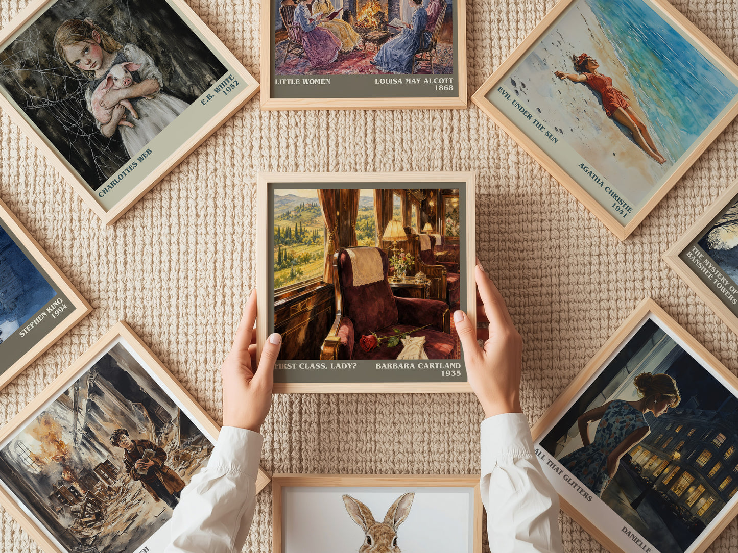 First Class, Lady? literary book poster framed on wall – romance wall art