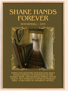 Shake Hands Forever Minimalist Book Poster by Ruth Rendell – image 1